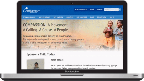 New visitor homepage with strong value proposition and clear call to action